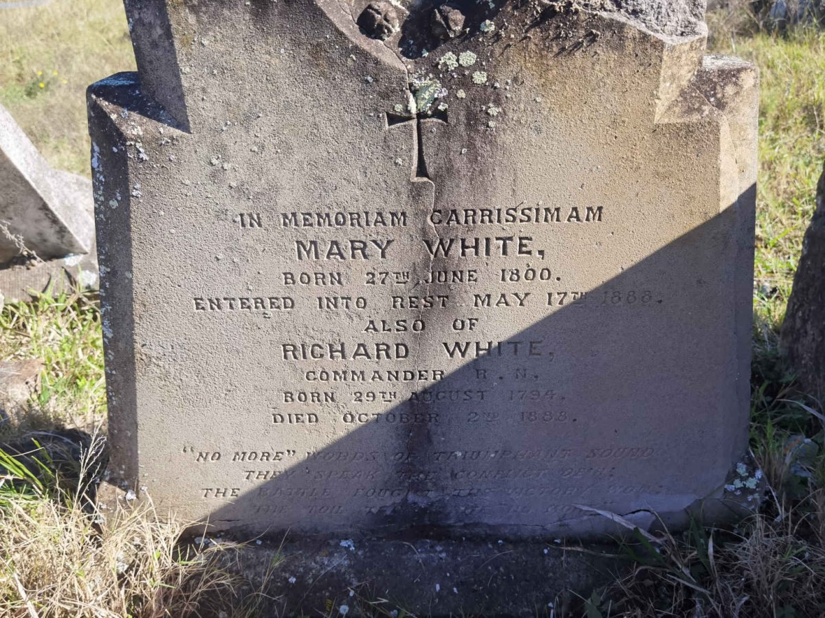 WHITE Richard 1794-1888 &amp; Mary 1800-1888