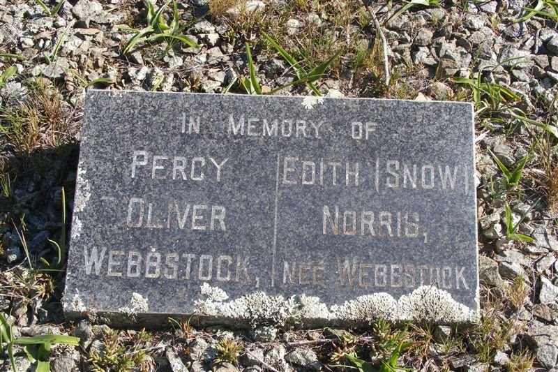 WEBBSTOCK Percy Oliver &amp; Edith  NORRIS née WEBBSTOCK