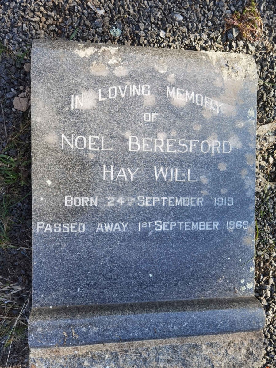 WILL Noel Beresford Hay 1919-1969