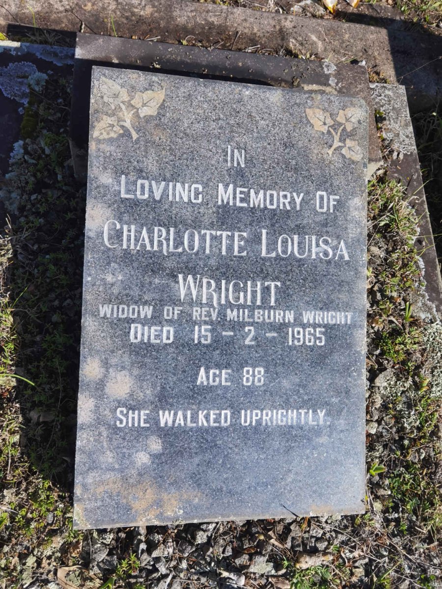 WRIGHT Charlotte Louisa -1965