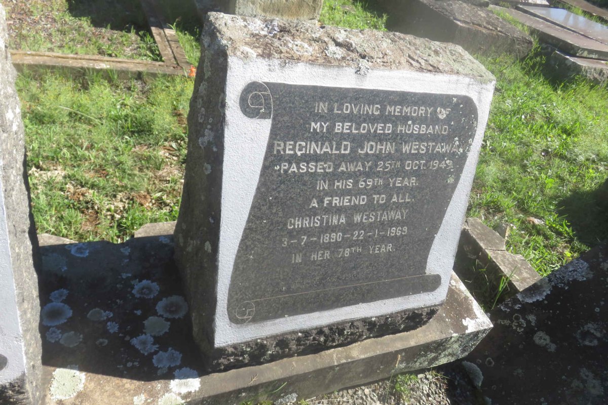 WESTAWAY Reginald John -1949 &amp; Christina 1890-1969