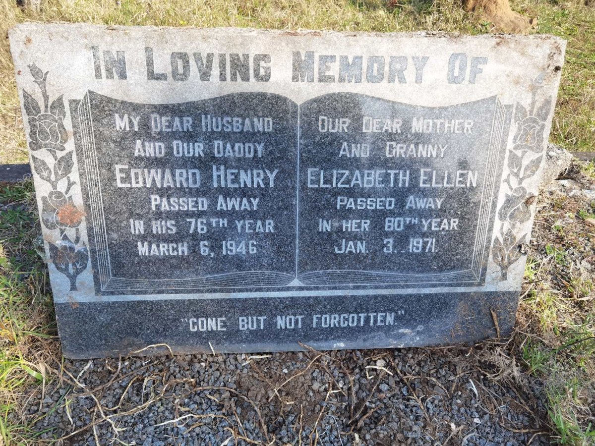 WHITE Edward Henry -1946 &amp; Elizabeth Ellen -1971