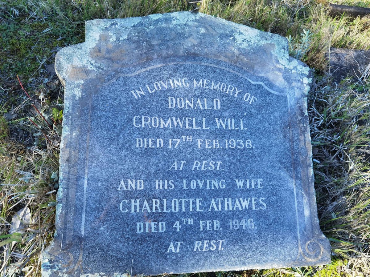 WILL Donald Cromwell -1938 &amp; Charlotte Athawes -1946