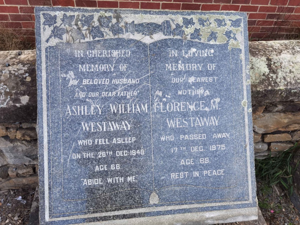 WESTAWAY Ashley William -1949 &amp; Florence M. -1975