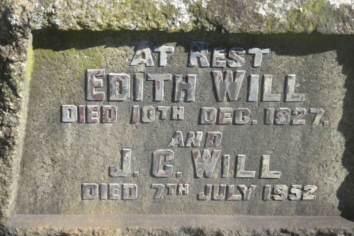 WILL J.C. -1952 &amp; Edith -1927