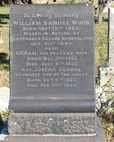 WOOD William Samuel 1823-1880 :: WOOD Sarah 1827-1893 :: WOOD Joseph George 1870-1888