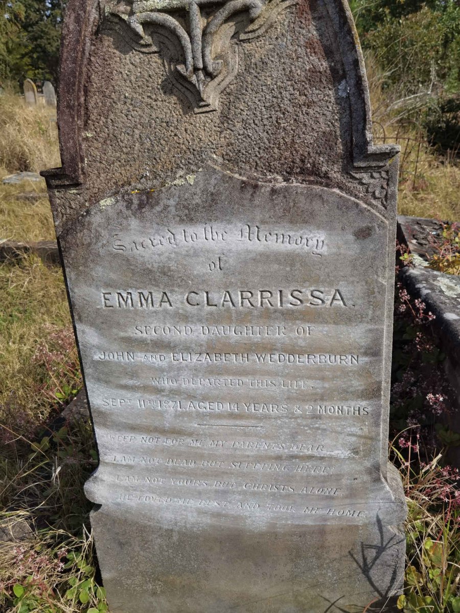 WEDDERBURN Emma Clarrissa -1871