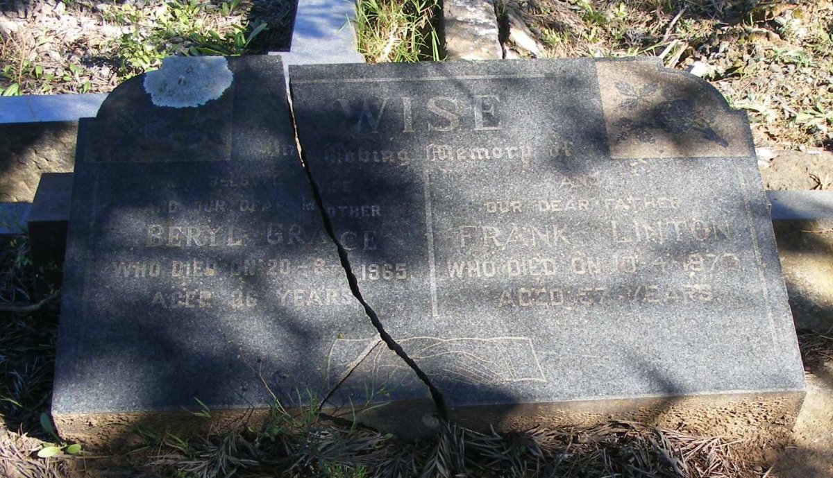 WISE Frank Linton -1970 &amp; Beryl Grace - 1965