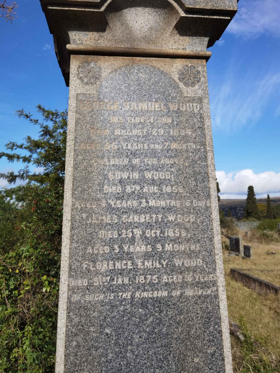 WOOD George Samuel -1884 :: WOOD Edwin -1856 :: WOOD James Garbett -1858 :: WOOD Florence Emily -1875