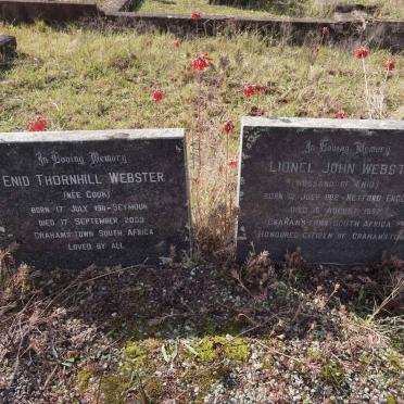 WEBSTER Lionel John 1912-1992 &amp; Enid Thornhill COOK 1911-2003