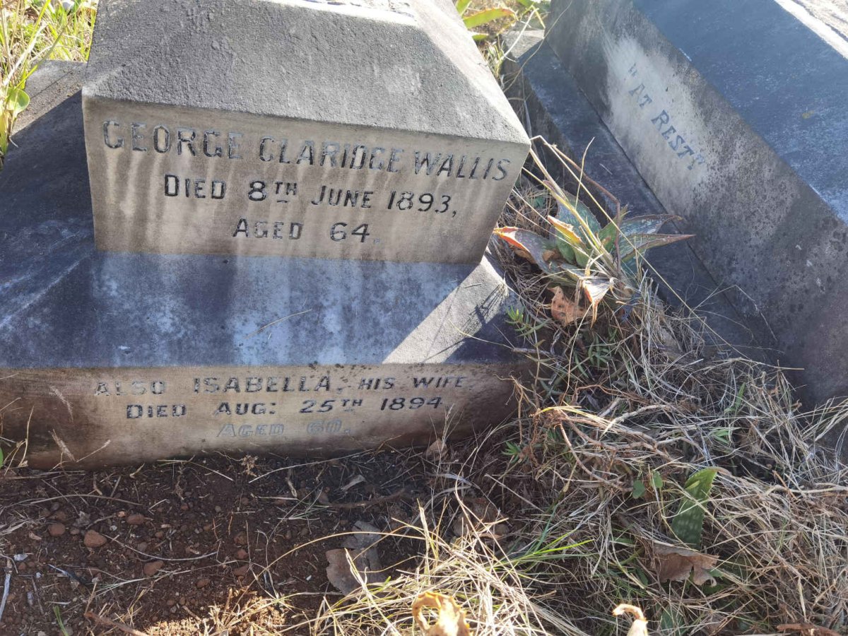 WALLIS George Claridge -1893 &amp; Isabella -1894