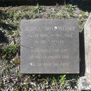 WEBBER Albina Joyce -1963