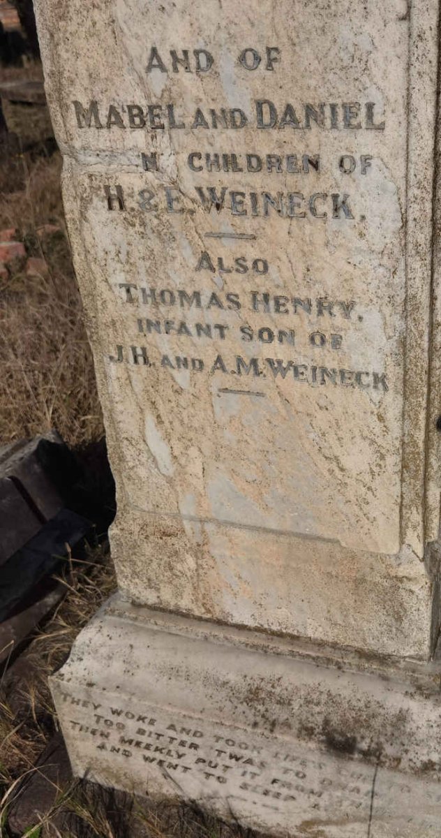WEINECK Mabel :: WEINECK Daniel :: WEINECK Thomas Henry
