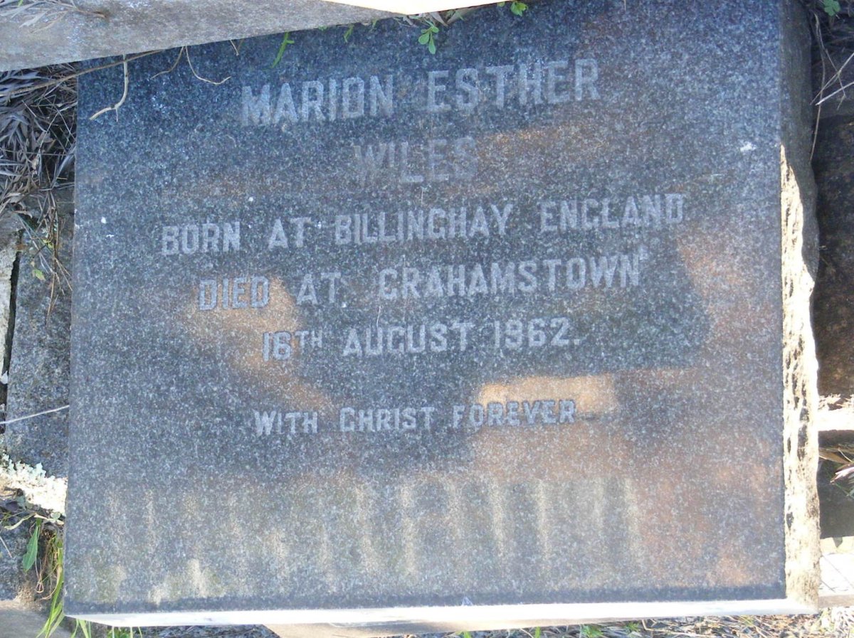WILES Marion Esther -1962