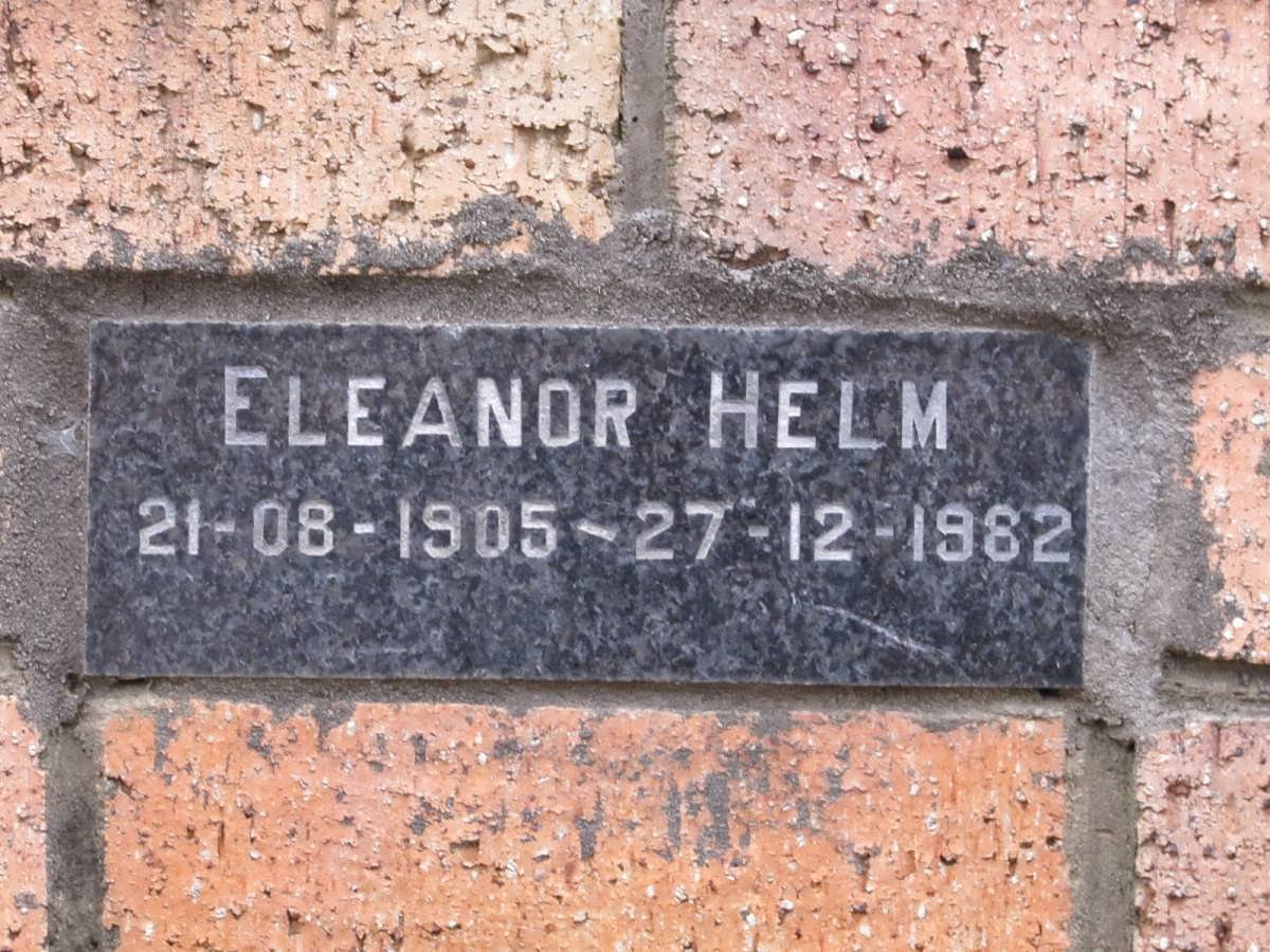 HELM Eleanor 1905-1982