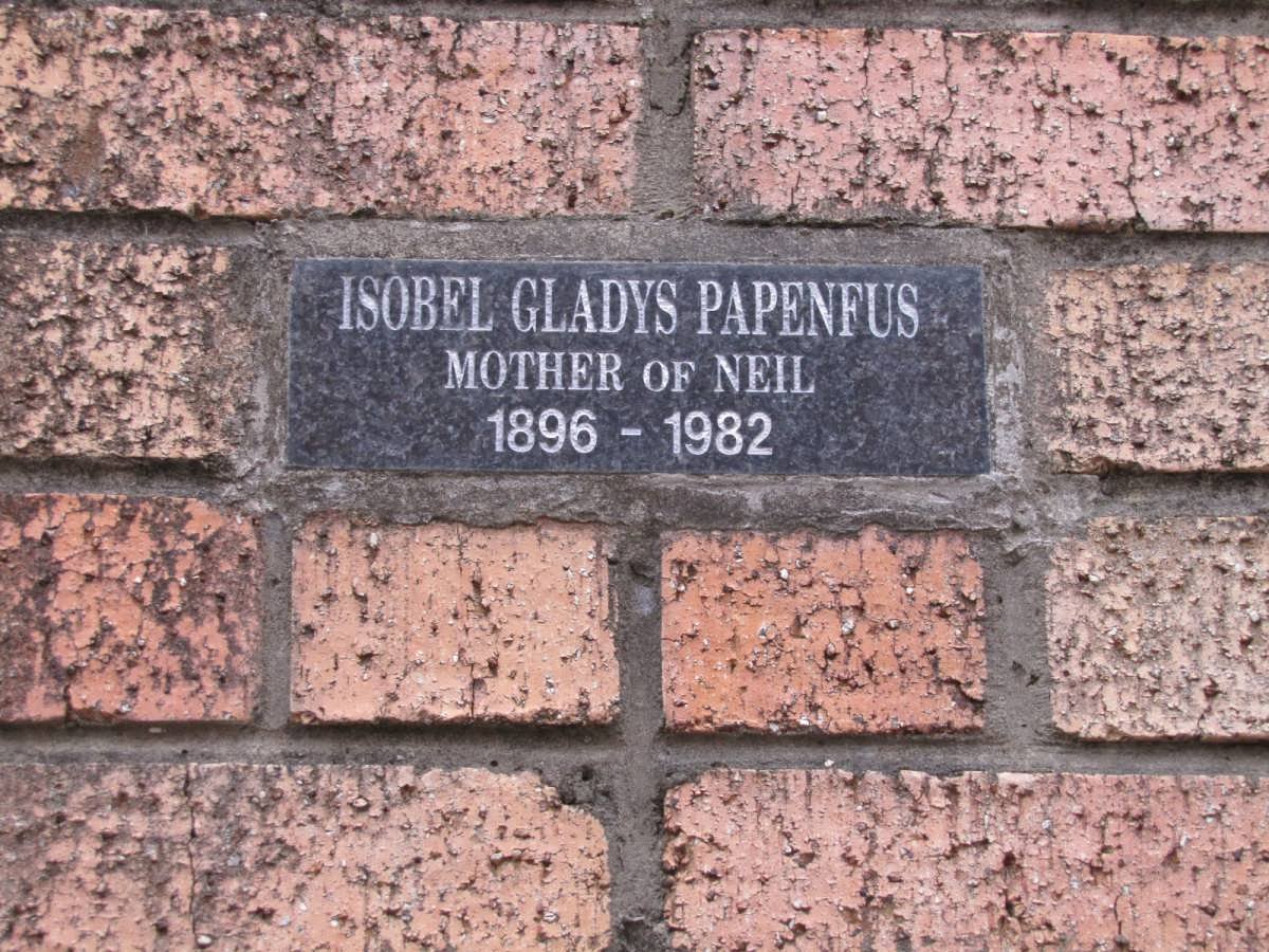 PAPENFUS Isobel Gladys 1896-1982