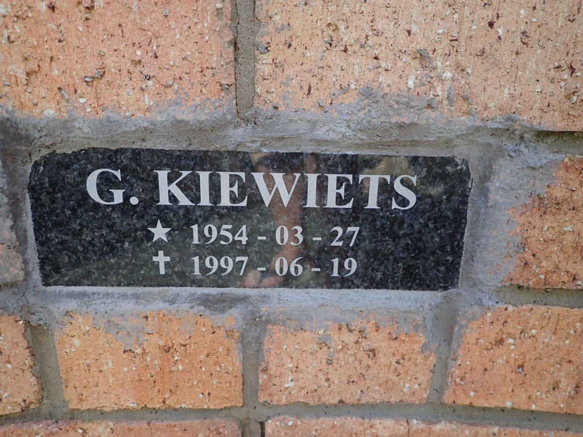 KIEWIETS G. 1954-1997