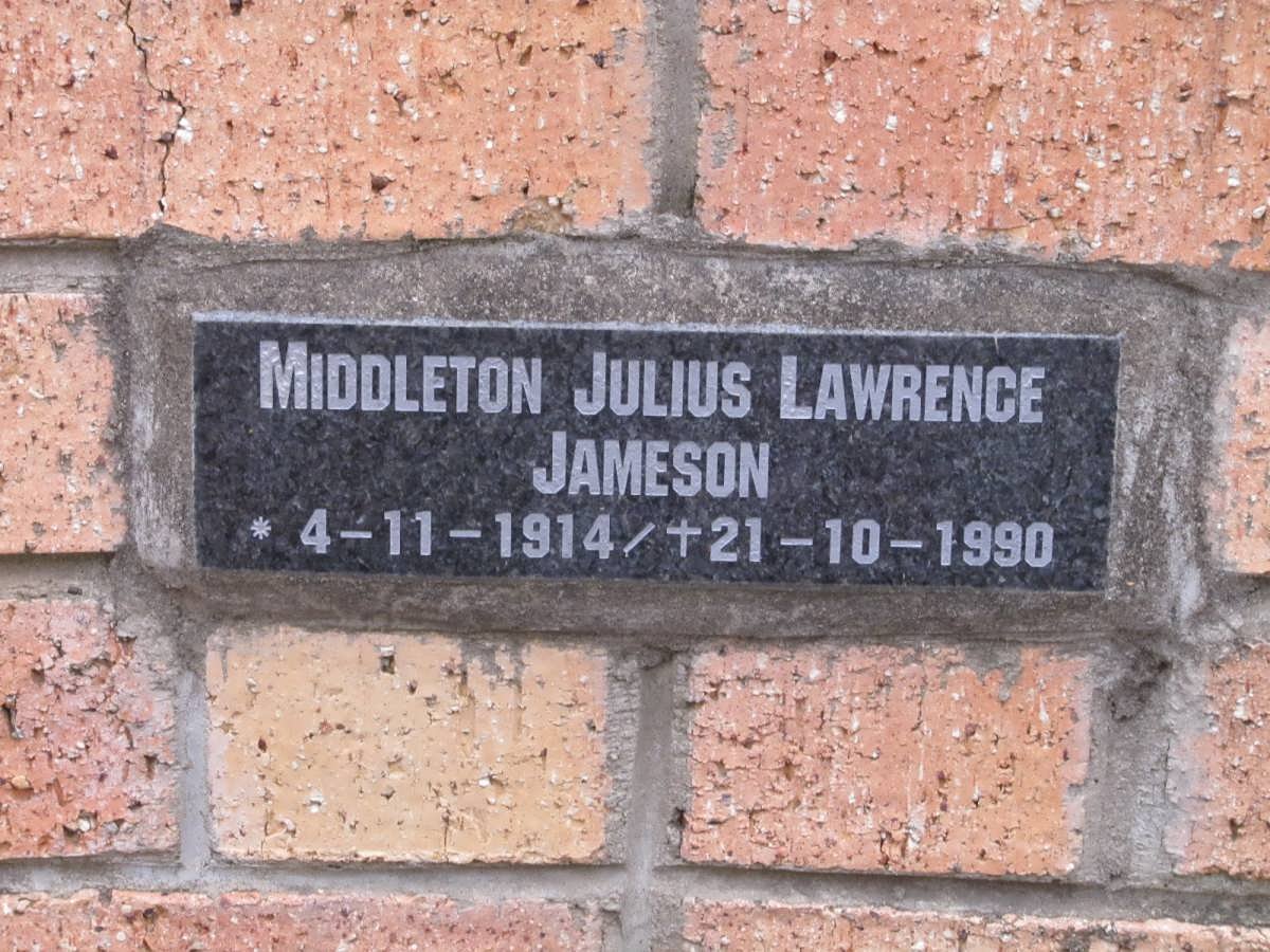 JAMESON Middleton Julius Lawrence 1914-1990
