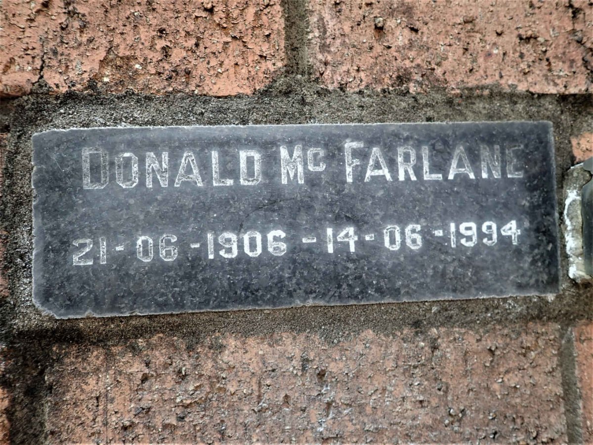 McFARLANE Donald 1906-1994