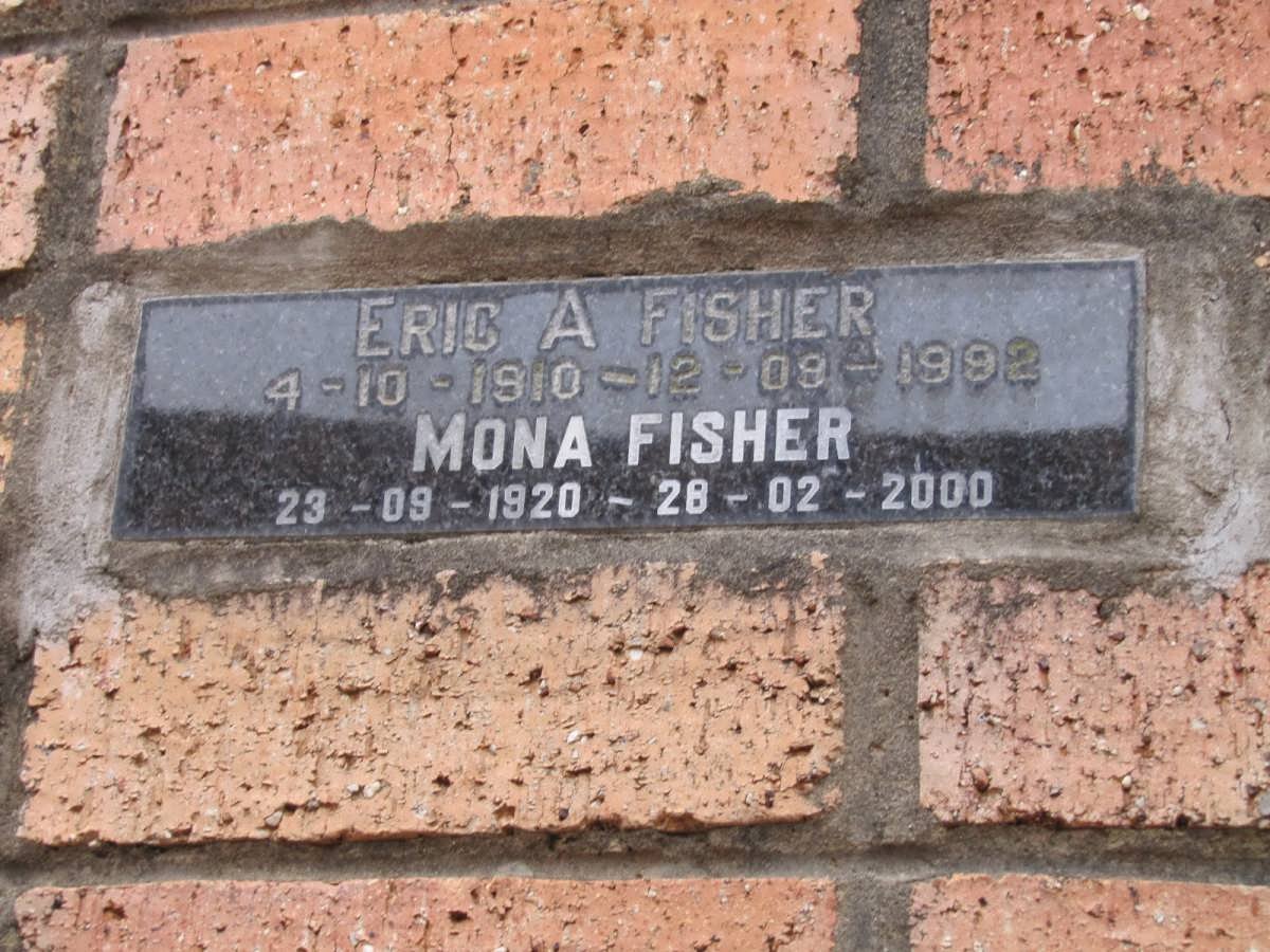 FISHER Eric A. 1910-1992 &amp; Mona 1920-2000