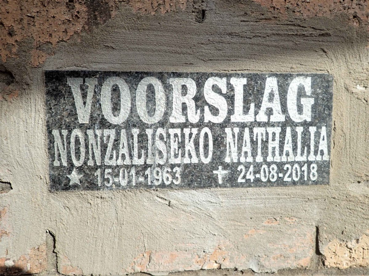 VOORSLAG Nonzaliseko Nathalia 1963-2018