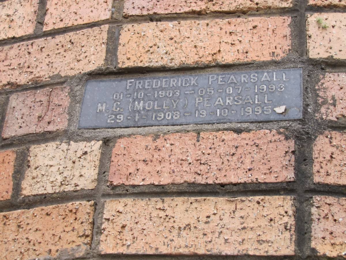 PEARSALL Frederick 1903-1993 &amp; M.C. 1908-1995