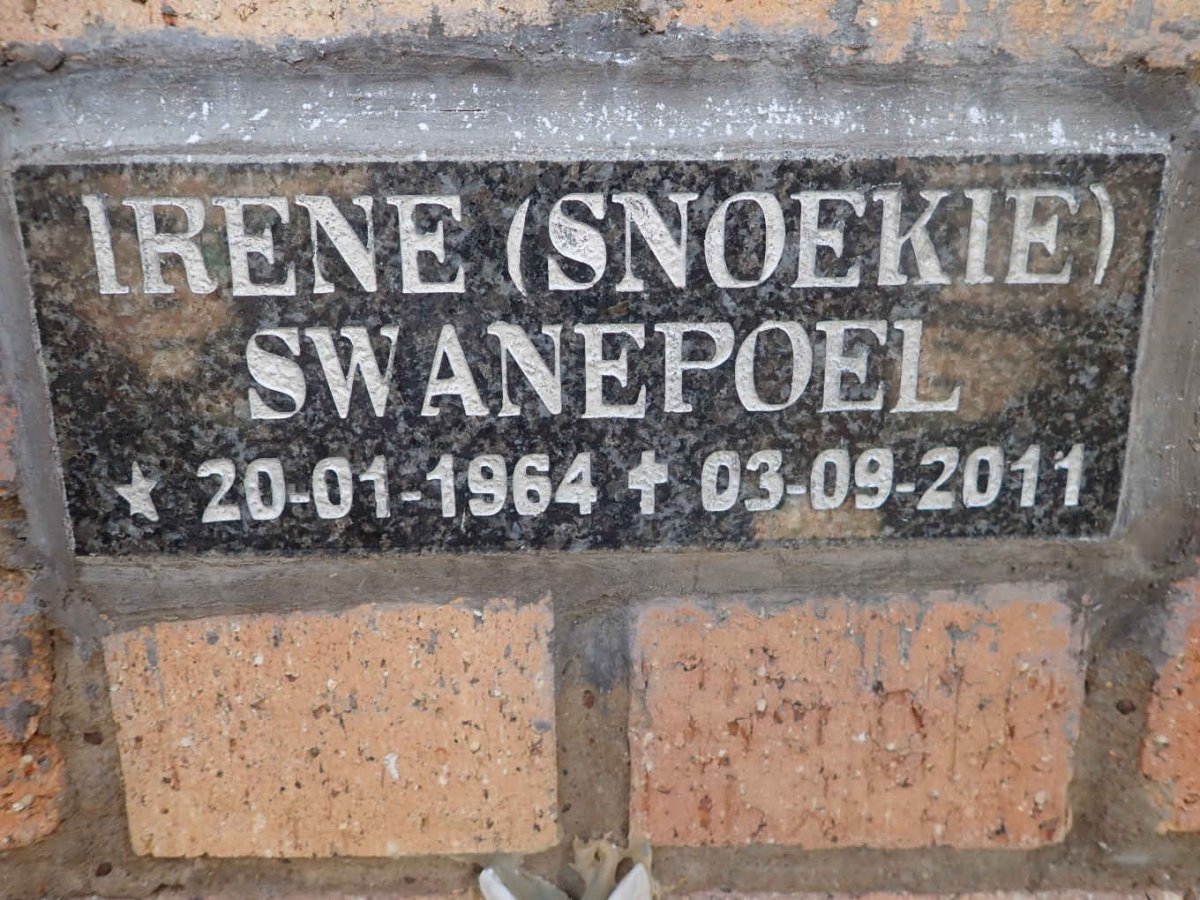 SWANEPOEL Irene 1964-2011