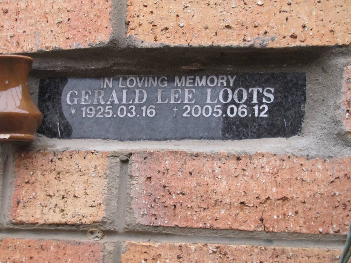 LOOTS Gerald Lee 1925-2005