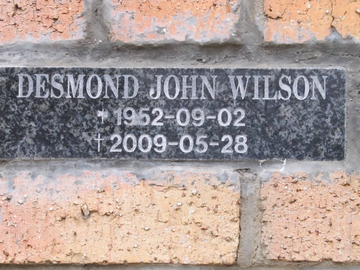 WILSON Desmond John 1952-2009