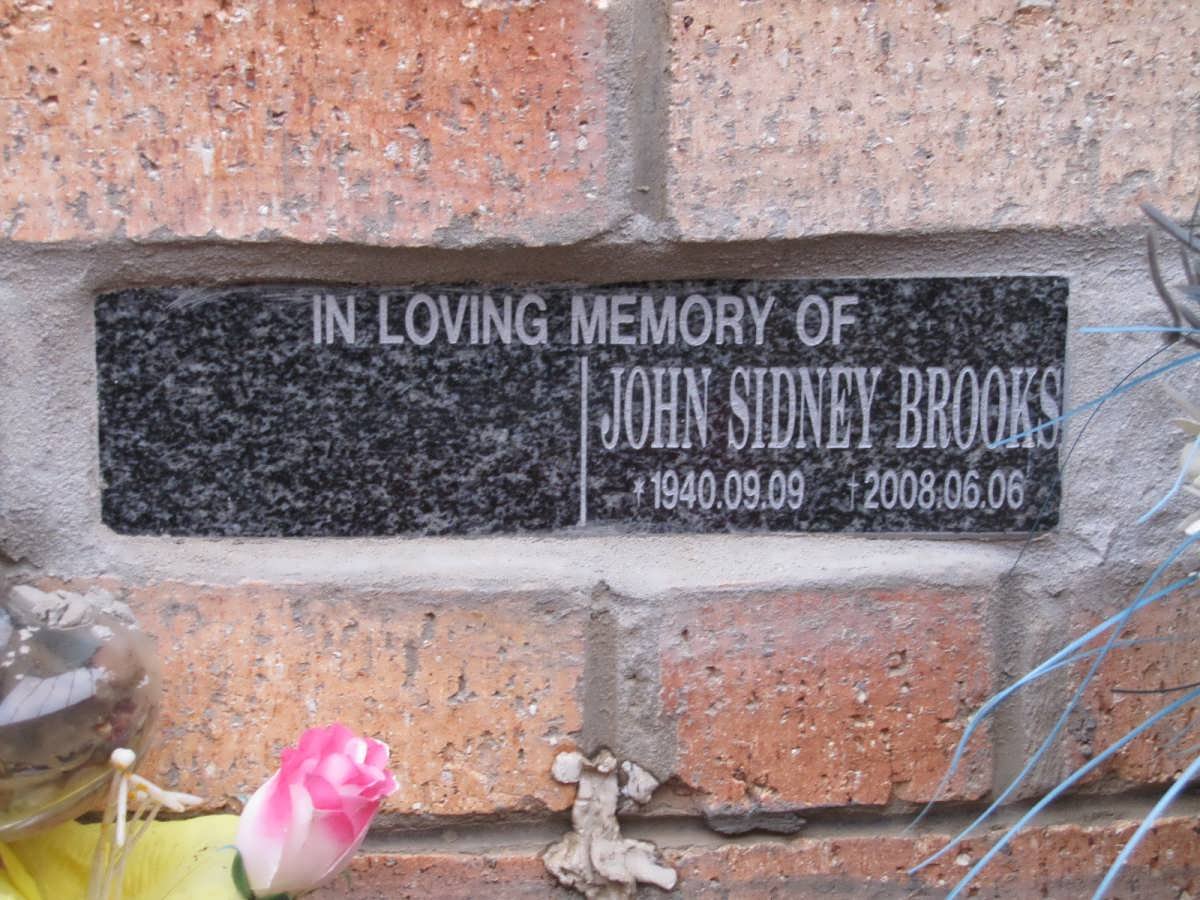 BROOKS John Sidney 1940-2008