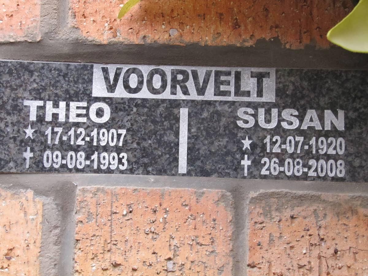 VOORVELT Theo 1907-1993 &amp; Susan 1920-2008