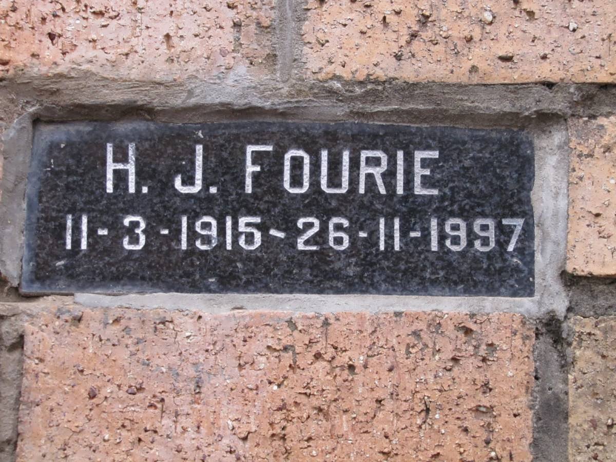 FOURIE H.J. 1915-1997
