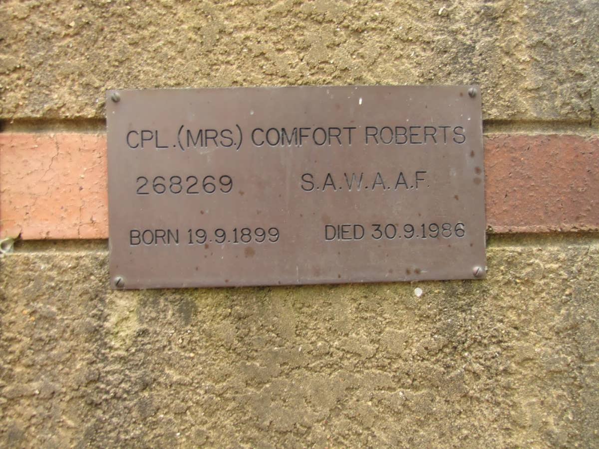 ROBERTS Comfort 1899-1986