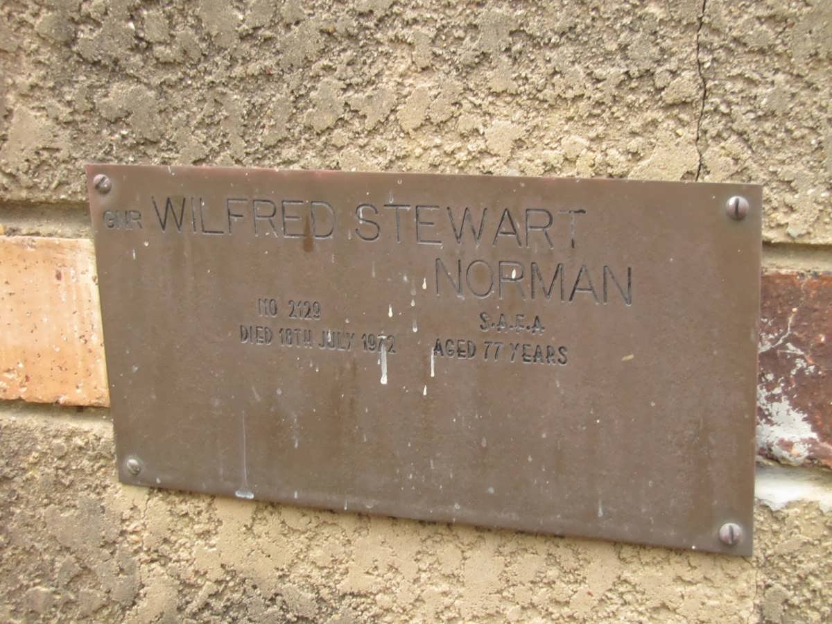 NORMAN Wilfred Stewart -1972
