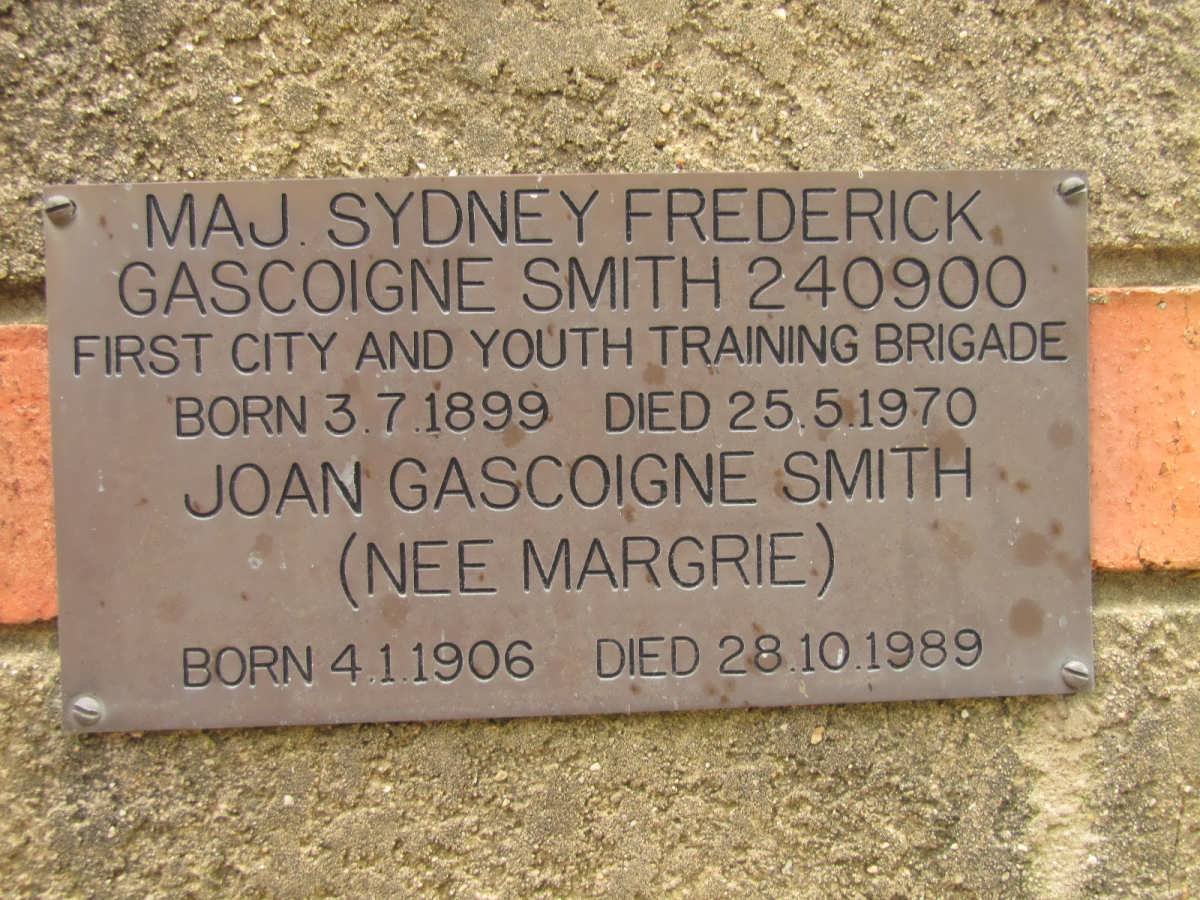 SMITH Sydney Frederick, Gascoigne 1899-1970 &amp; Joan MARGRIE 1906-1989