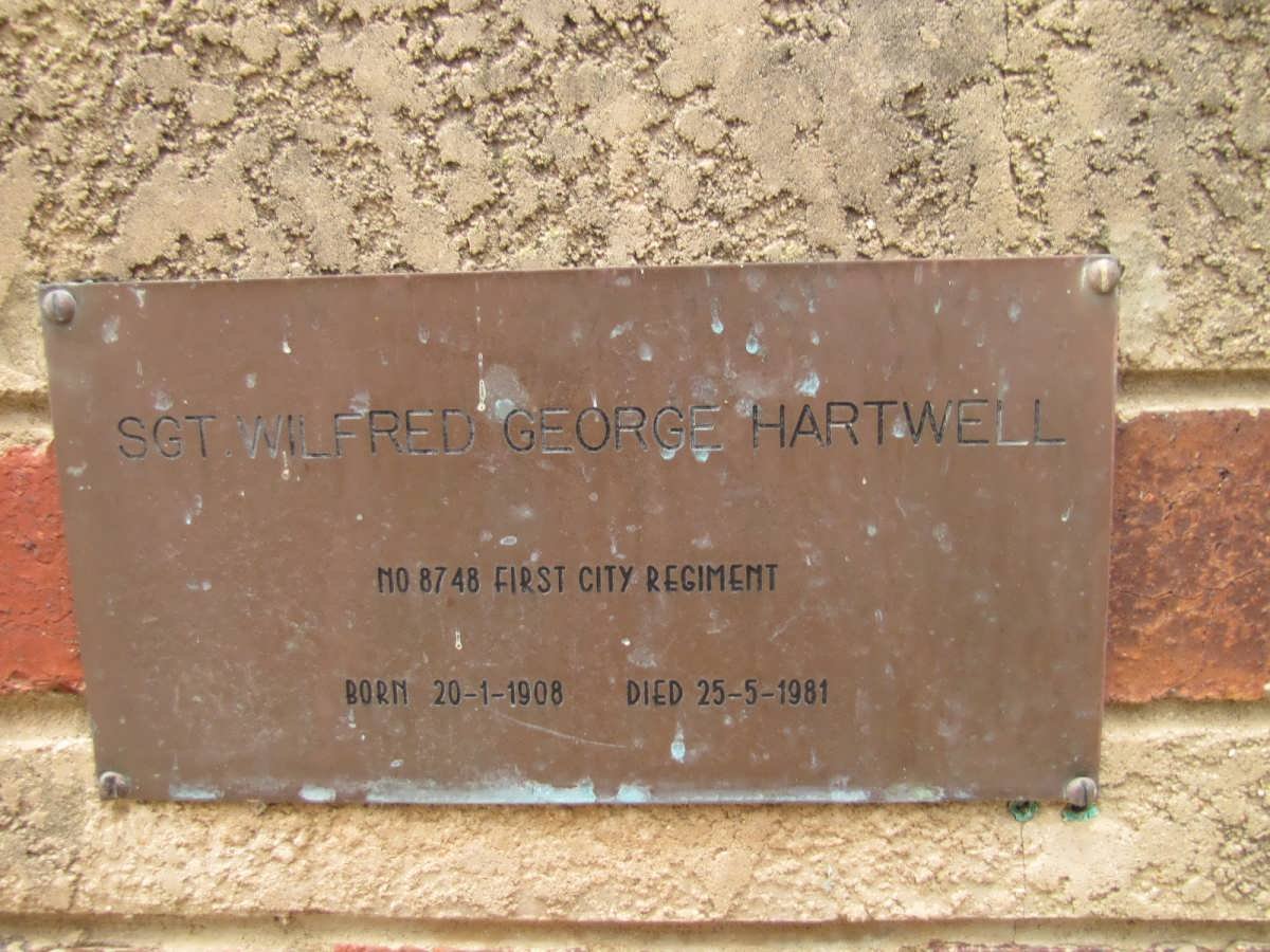 HARTWELL Wilfred George 1908-1981