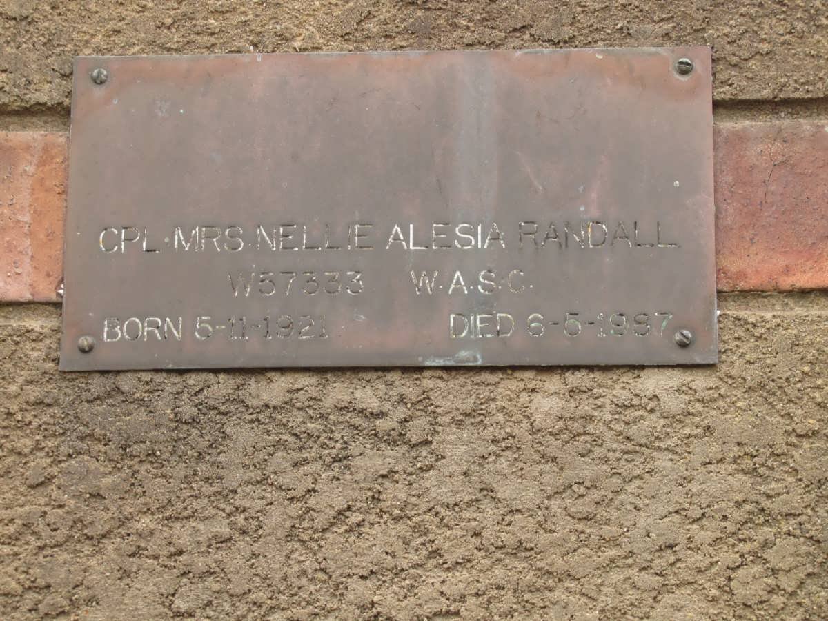 RANDALL Nellie Alesia 1921-1997