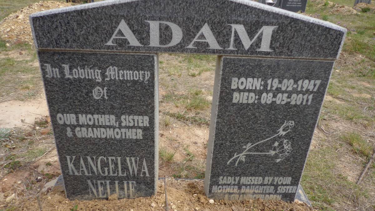 ADAM Kangelwa Nellie 1947-2011