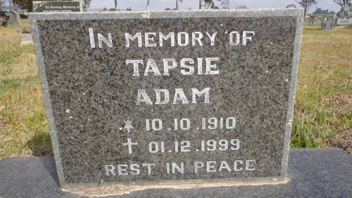 ADAM Tapsie 1910-1999