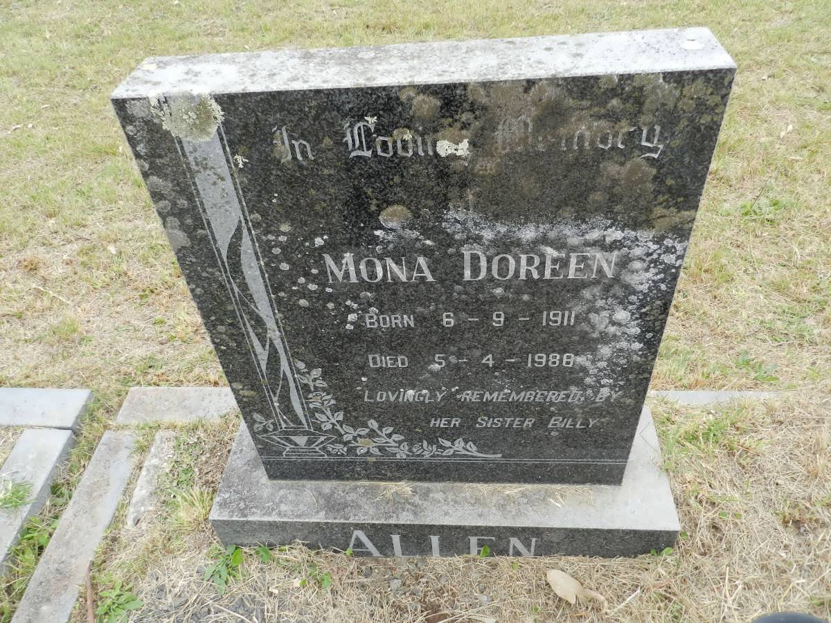 ALLEN Mona Doreen 1911-1988