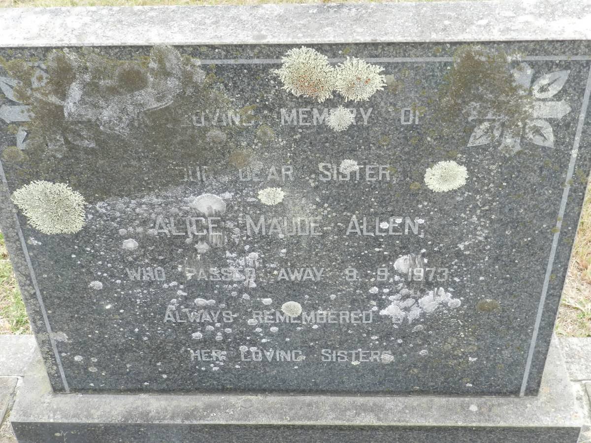ALLEN Alice Maude -1973
