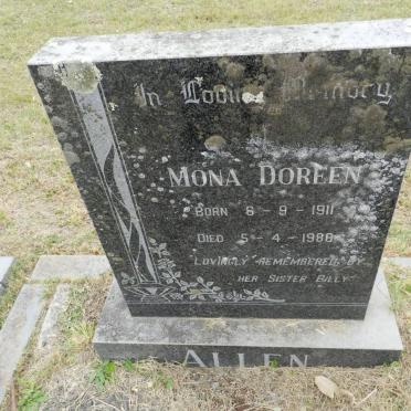 ALLEN Mona Doreen 1911-1988