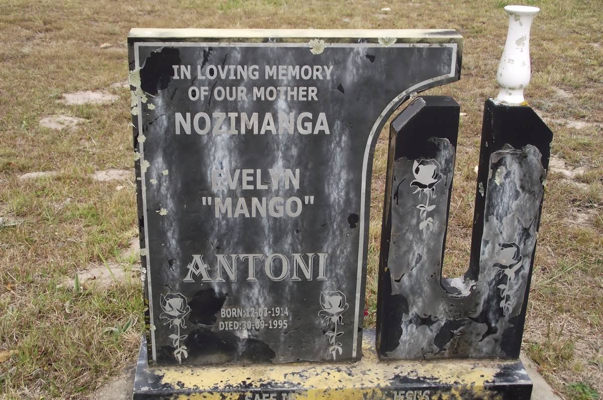 ANTONI Nozimanga Evelyn 1914-1995