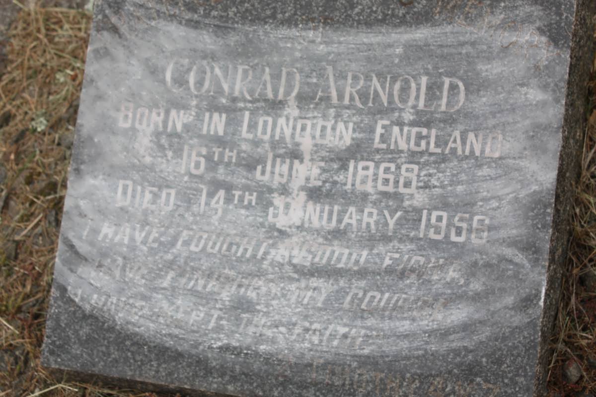 ARNOLD Conrad 1868-1956