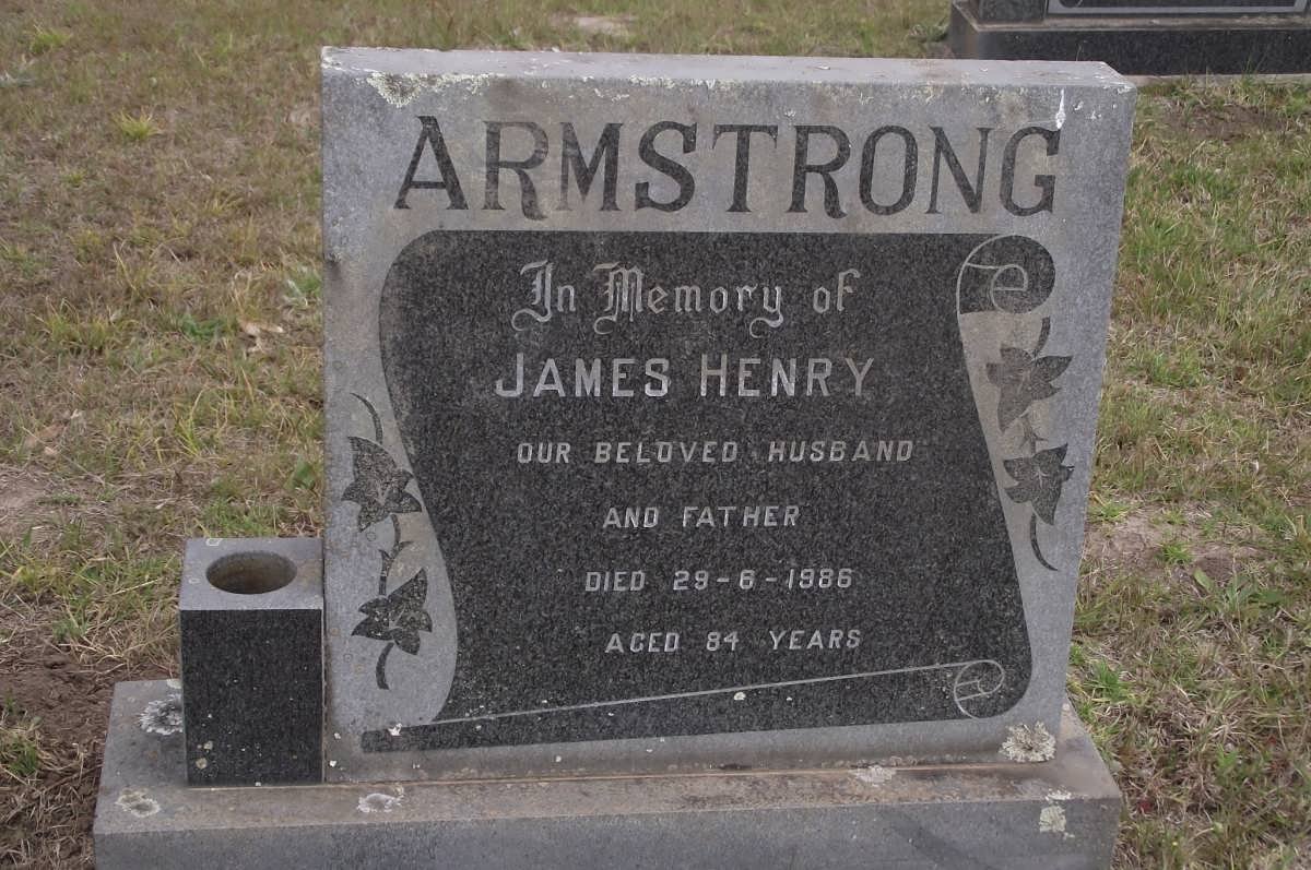 ARMSTRONG James Henry -1986