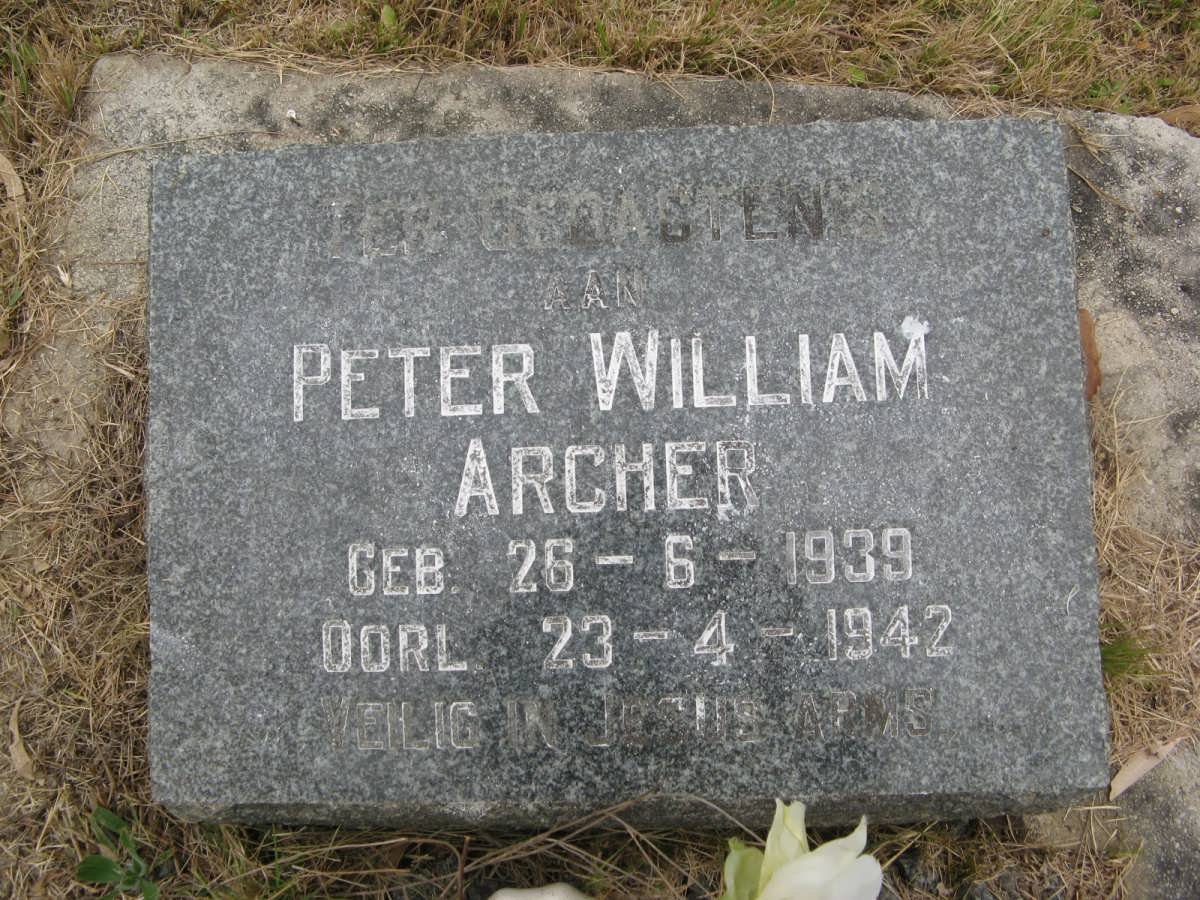 ARCHER Peter William 1939-1942