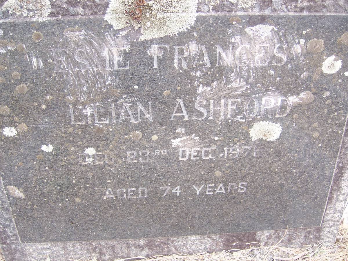 ASHFORD Esme Frances Lilian -1975