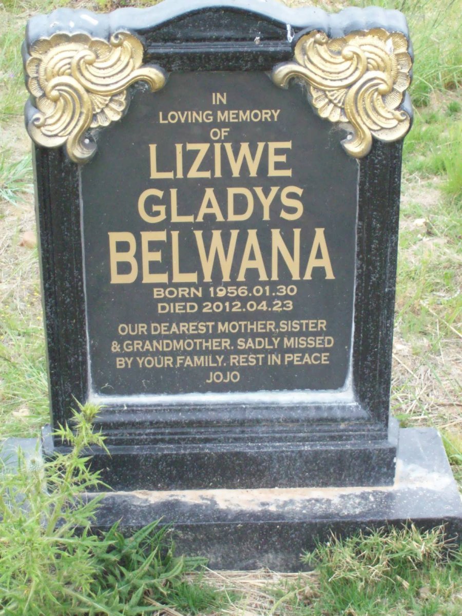 BELWANA Liziwe Gladys 1956-2012