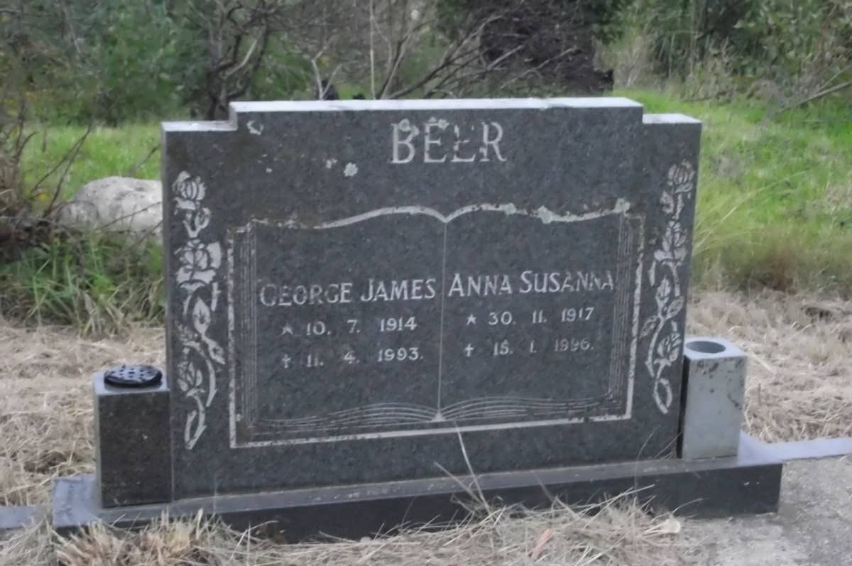 BEER George James 1914-1993 &amp; Anna Susanna 1917-1996