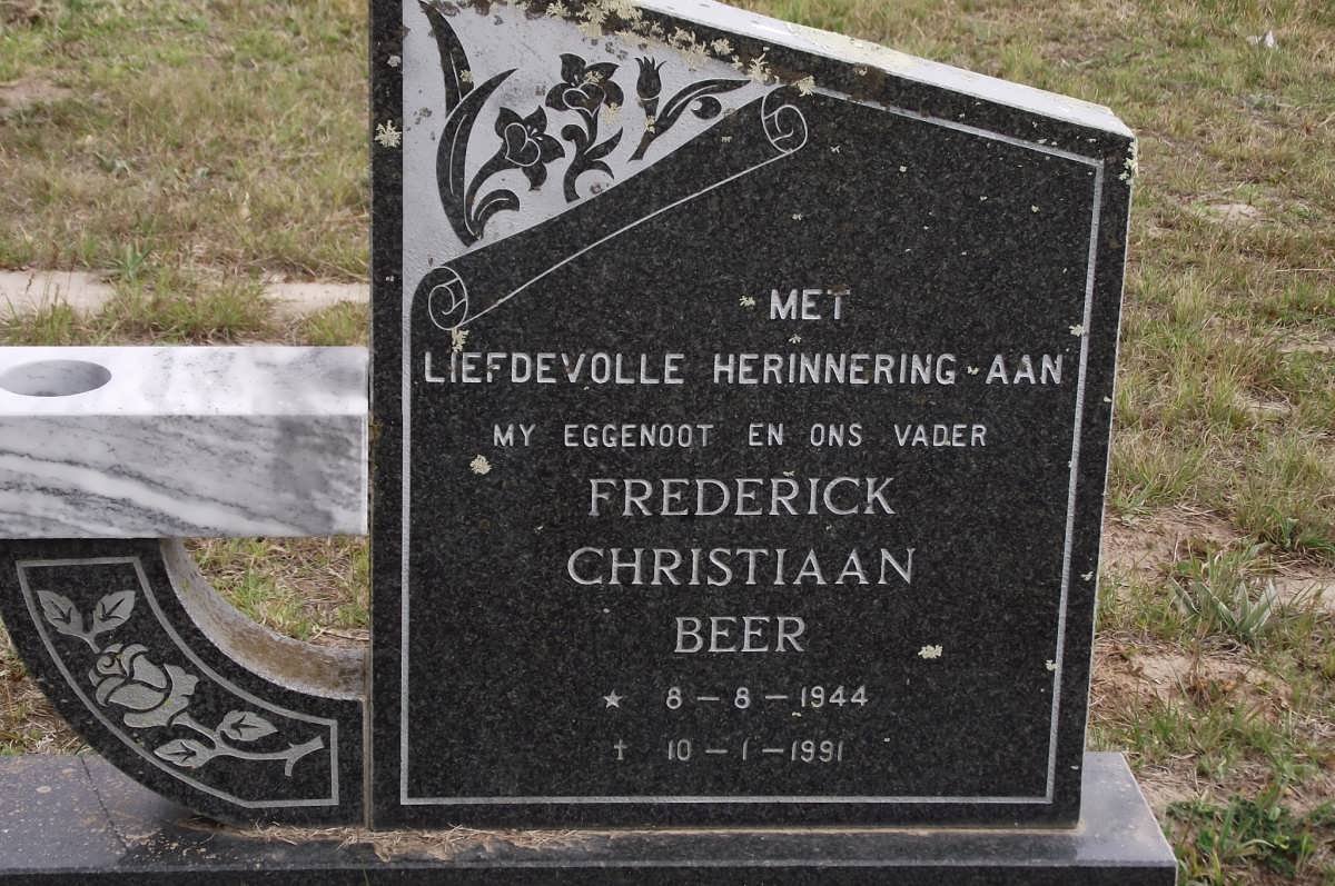 BEER Frederick Christiaan 1944-1991